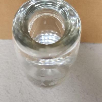 Sale Photo Thumbnail #92: Gorgeous old Kosta Boda Etched Vase...weighs over 4 lbs!!! And a sweet little sparkly orrefors bowl