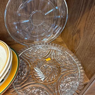 Crystal trays, bakeware, knife sharpener