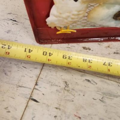 Sale Photo Thumbnail #123: Large Crystal Vase with Christmas themed Silk Flowers and branches. Adorable metal Christmas themed fireplacescreen.