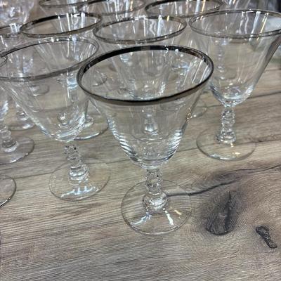 Huge wine glasses lot