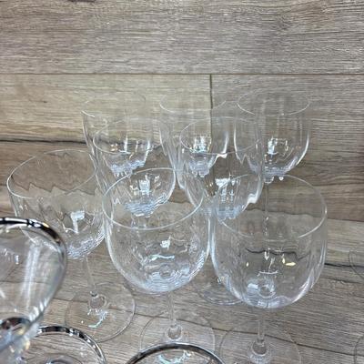 Huge wine glasses lot
