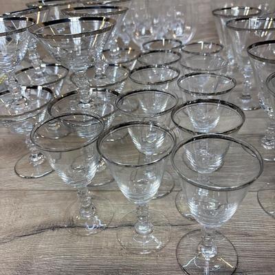 Huge wine glasses lot