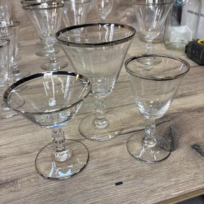Huge wine glasses lot