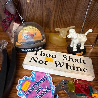 Dusters, figurines, garlic presses, and more