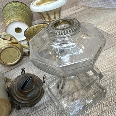 Misc. items with milk bottles