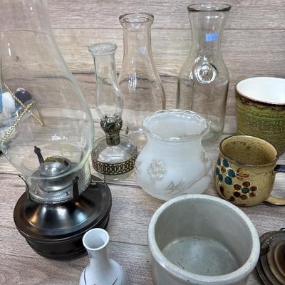 Misc. items with milk bottles