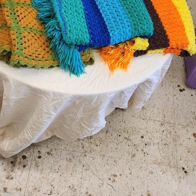 Sale Photo Thumbnail #124: 3 vintage afghans