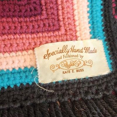 Sale Photo Thumbnail #190: Stunning handmade gradient Afghan .