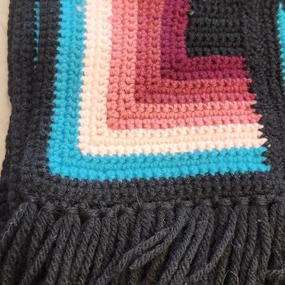 Sale Photo Thumbnail #189: Stunning handmade gradient Afghan .