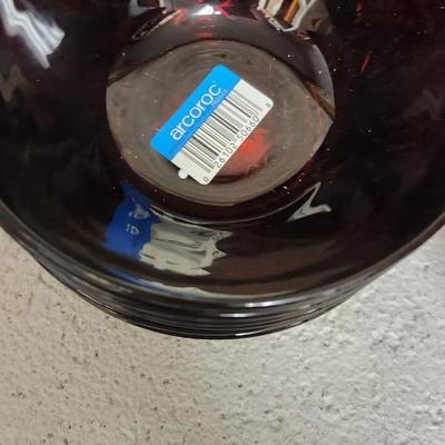 Sale Photo Thumbnail #213: A.mess of Royal Ruby Red Glass bowls...one plastic. That mixing bowl is a stunner!!!