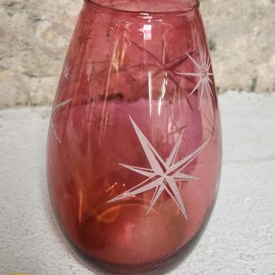 Sale Photo Thumbnail #289: Awesome vintage pieces of cranberry flash and a gorgeous yellow cased blown trinket.