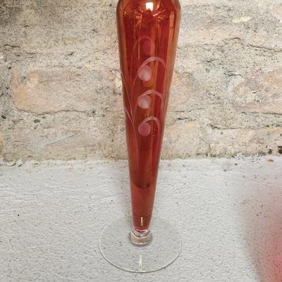 Sale Photo Thumbnail #288: Awesome vintage pieces of cranberry flash and a gorgeous yellow cased blown trinket.