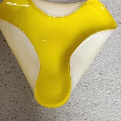 Sale Photo Thumbnail #291: Awesome vintage pieces of cranberry flash and a gorgeous yellow cased blown trinket.