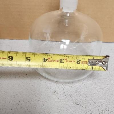 Sale Photo Thumbnail #360: Gorgeous blown Swedish Decanter and an old early American pressed glass pitcher.