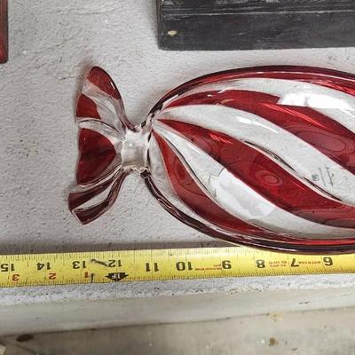 Sale Photo Thumbnail #390: New hallmark candy dish, ornament, new target candle warmer and a cute hatbox snowman