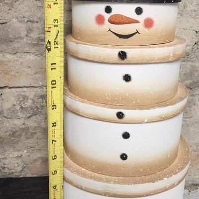 Sale Photo Thumbnail #393: New hallmark candy dish, ornament, new target candle warmer and a cute hatbox snowman