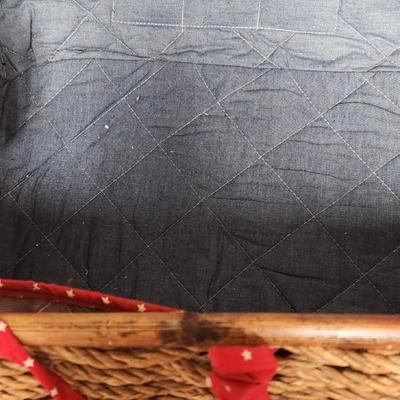 Sale Photo Thumbnail #397: Big picnic basket with plates, bowls, cups tablecloth and napkins...so cute