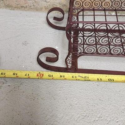 Sale Photo Thumbnail #407: 2 cute kitchen Santa's, a couple tins, stocking hangers and a metal reindeer basket