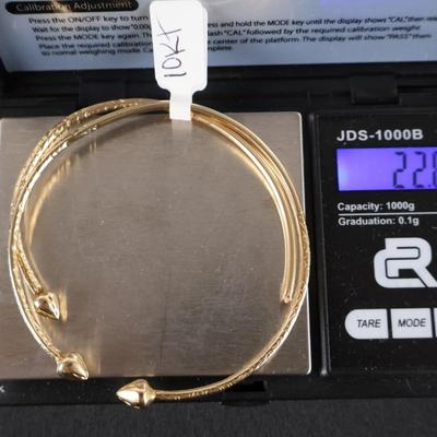 10Kt Gold Bracelets - 1 Broken - 22.6 grams