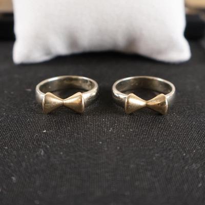 14Kt Gold Rings (Pair) - 14.4 grams