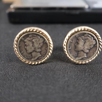 Mercury Dime Cufflinks