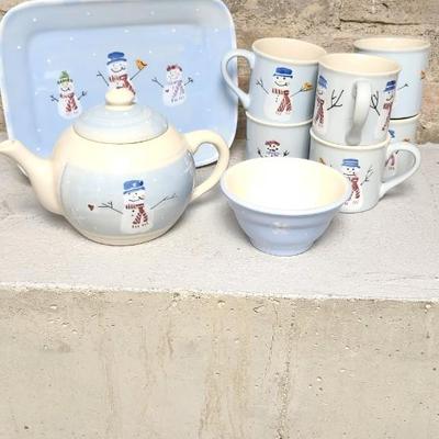 Sale Photo Thumbnail #421: Cute snowman hot cocoa set