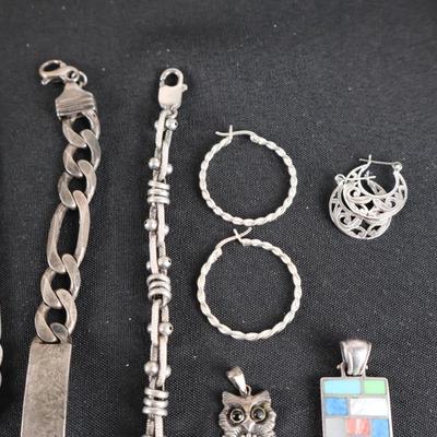 Sterling Silver Jewlery Lot - 246.8 grams
