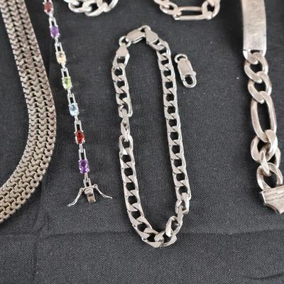 Sterling Silver Jewlery Lot - 246.8 grams