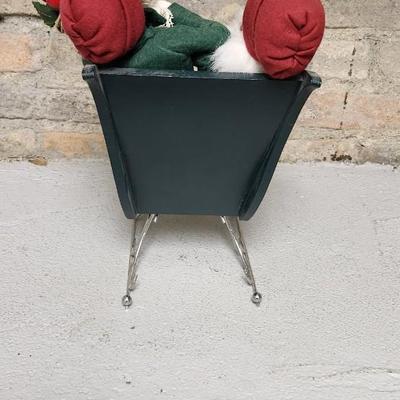 Sale Photo Thumbnail #574: Byer caroler sleigh and reindeer....yes they were sold as a set :/