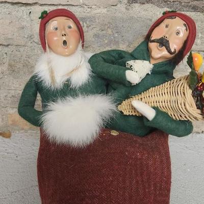 Sale Photo Thumbnail #571: Byer caroler sleigh and reindeer....yes they were sold as a set :/