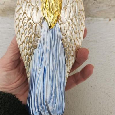 Sale Photo Thumbnail #602: Three large blown glass Ornaments.