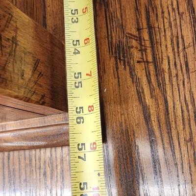 Sale Photo Thumbnail #645: Solid oak dresser with shadowbox mirror top. Pieces come apart...bring help loading