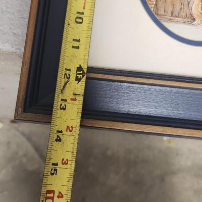 Sale Photo Thumbnail #693: Trio of cute framed Peter Rabbit prints