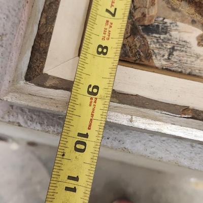 Sale Photo Thumbnail #705: Copper piece on wood and a really neat piece made from bark and moss etc