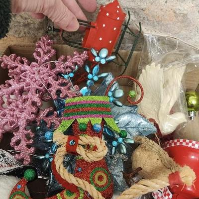 Sale Photo Thumbnail #715: Misc remaining flat of ornaments