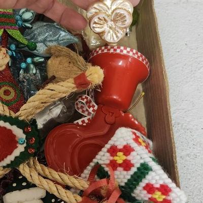 Sale Photo Thumbnail #716: Misc remaining flat of ornaments