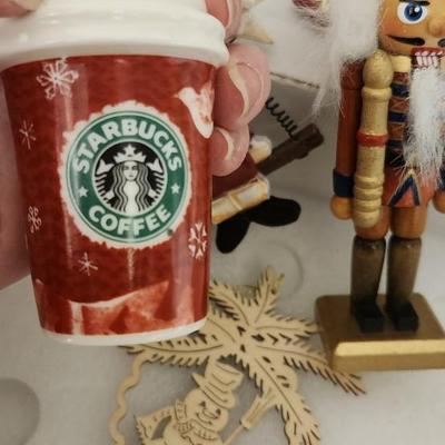 Sale Photo Thumbnail #729: Starbucks, glass egg, nutcracker