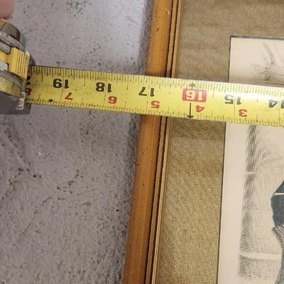 Sale Photo Thumbnail #735: Neat framed hand water.colored fashion book prints