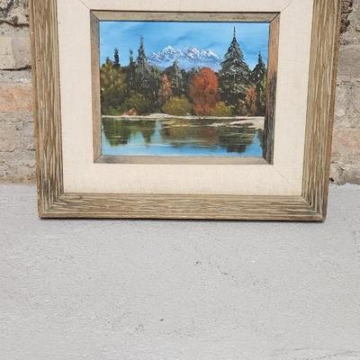 Sale Photo Thumbnail #757: Nicely framed original painting