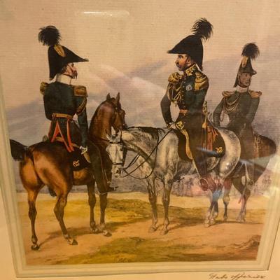 Soldiers artwork signed