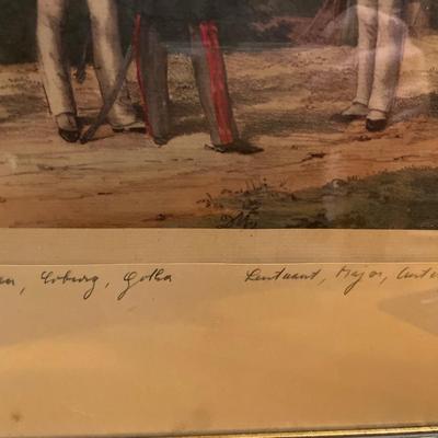 Soldiers artwork signed