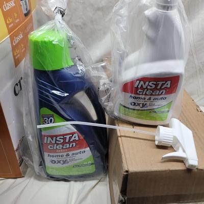 Sale Photo Thumbnail #821: Crockpot is used, carpet cleaning chemicals were still boxed and no cracks in plastic storage drawers assembly