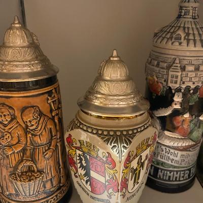 3 German steins
