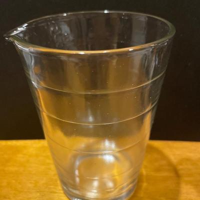 Vintage glass measuring beaker