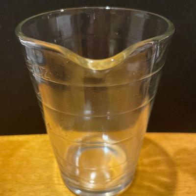 Vintage glass measuring beaker