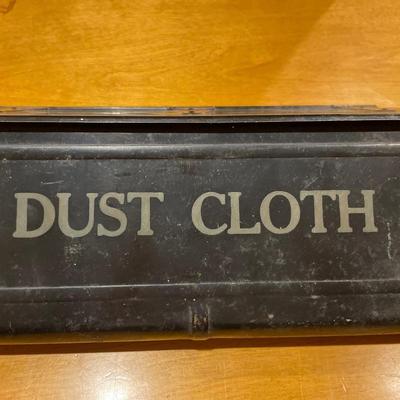 Vintage dust cloth holder