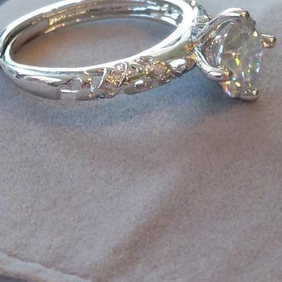 GRA CERTIFIED MOISSANITE RING