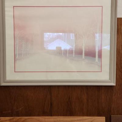 Lot of large framed prints