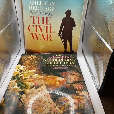 Needlepoint and Civil War books
