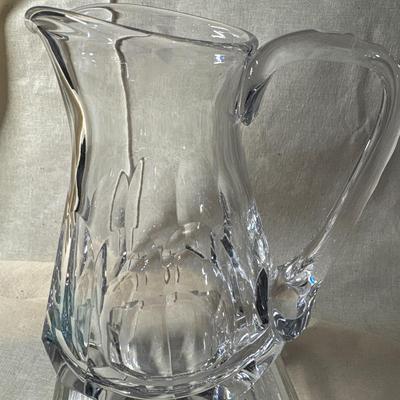 Lead crystal pitcher!